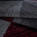 Kurzflor Teppich PLUS Rot 80 x 150 cm