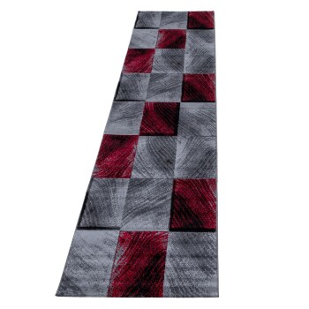 Kurzflor Teppich PLUS Rot 80 x 300 cm