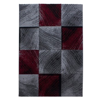 Kurzflor Teppich PLUS Rot 120 cm x 170 cm