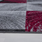 Kurzflor Teppich PLUS Rot 200 cm x 290 cm