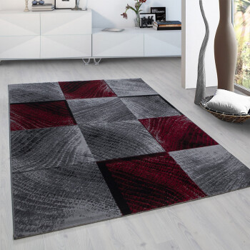 Kurzflor Teppich PLUS Rot 280 x 370 cm