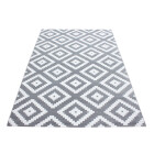 Kurzflor Teppich PLUS Grau 120 cm x 170 cm