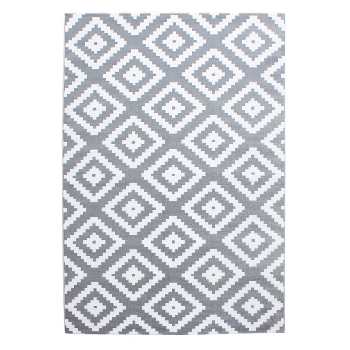 Kurzflor Teppich PLUS Grau 200 cm x 290 cm