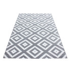 Kurzflor Teppich PLUS Grau 240 x 340 cm