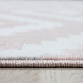 Kurzflor Teppich PLUS Pink 200 cm x 290 cm