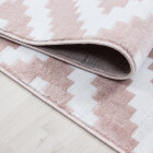 Kurzflor Teppich PLUS Pink 280 x 370 cm