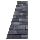 Kurzflor Teppich PLUS Schwarz 80 x 300 cm