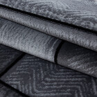 Kurzflor Teppich PLUS Schwarz 80 x 300 cm