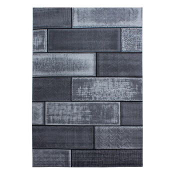 Kurzflor Teppich PLUS Schwarz 140 x 200 cm