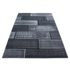 Kurzflor Teppich PLUS Schwarz 200 cm x 290 cm