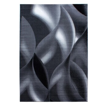 Kurzflor Teppich PLUS Schwarz 160 cm x 230 cm
