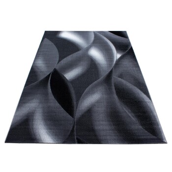 Kurzflor Teppich PLUS Schwarz 200 cm x 290 cm