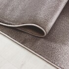 Kurzflor Teppich PLUS Braun 80 x 150 cm