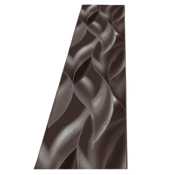 Kurzflor Teppich PLUS Braun 80 x 300 cm