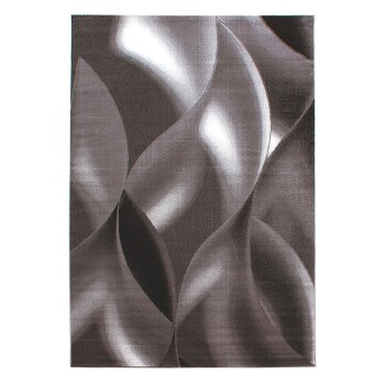Kurzflor Teppich PLUS Braun 140 x 200 cm