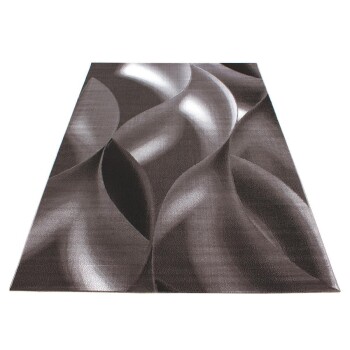 Kurzflor Teppich PLUS Braun 200 cm x 290 cm