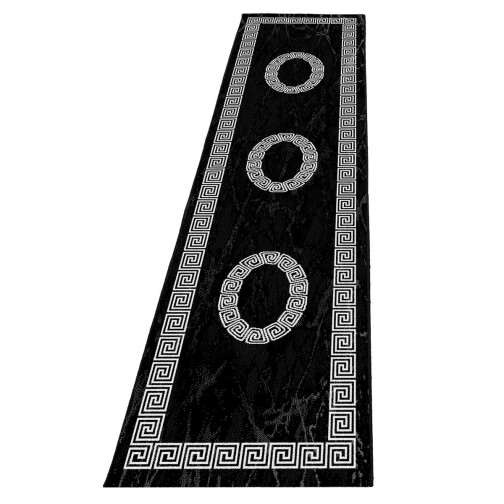 Kurzflor Teppich PLUS Schwarz 80 x 300 cm