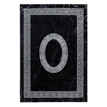 Kurzflor Teppich PLUS Schwarz 200 cm x 290 cm
