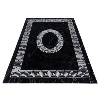 Kurzflor Teppich PLUS Schwarz 240 x 340 cm