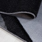 Kurzflor Teppich PLUS Schwarz 120 cm x 170 cm
