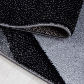 Kurzflor Teppich PLUS Schwarz 240 x 340 cm
