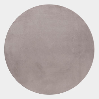 Hochflor Teppich POUFFY Beige 200 cm Rund