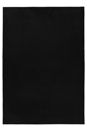 Hochflor Teppich POUFFY Schwarz 80 x 250 cm