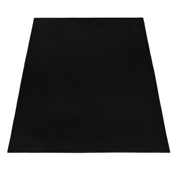 Hochflor Teppich POUFFY Schwarz 200 cm x 290 cm