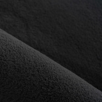 Hochflor Teppich POUFFY Schwarz 240 x 340 cm