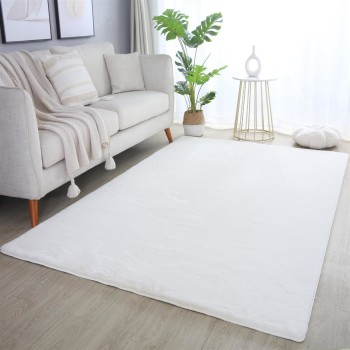 Hochflor Teppich POUFFY Creme 120 cm x 170 cm