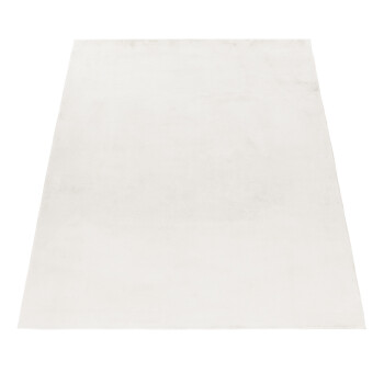 Hochflor Teppich POUFFY Creme 140 x 200 cm