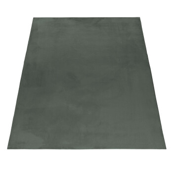 Hochflor Teppich POUFFY Grün 60 x 110 cm
