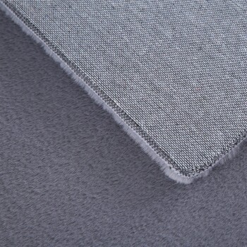 Hochflor Teppich POUFFY Grau 60 x 110 cm