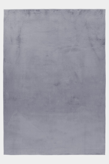 Hochflor Teppich POUFFY Grau 140 x 200 cm