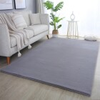 Hochflor Teppich POUFFY Grau 140 x 200 cm