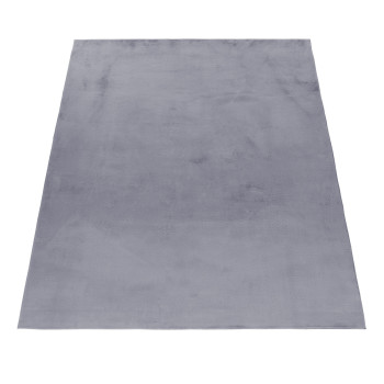Hochflor Teppich POUFFY Grau 200 cm x 290 cm