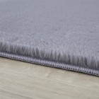 Hochflor Teppich POUFFY Grau 200 cm x 290 cm