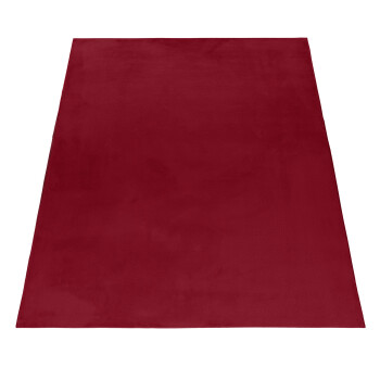 Hochflor Teppich POUFFY Rot 160 cm x 230 cm