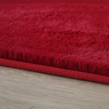 Hochflor Teppich POUFFY Rot 240 x 340 cm