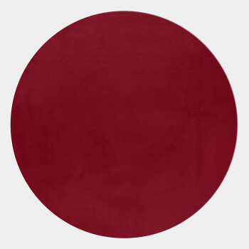 Hochflor Teppich POUFFY Rot 120 cm Rund