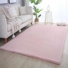 Hochflor Teppich POUFFY Rosa 80 x 250 cm
