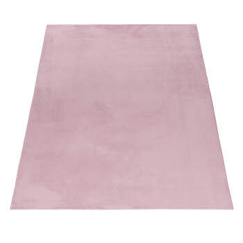 Hochflor Teppich POUFFY Rosa 200 cm x 290 cm