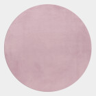 Hochflor Teppich POUFFY Rosa 200 cm Rund