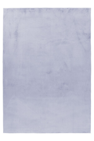 Hochflor Teppich POUFFY Silber 120 cm x 170 cm