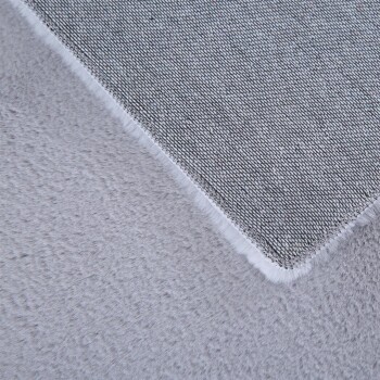 Hochflor Teppich POUFFY Silber 140 x 200 cm