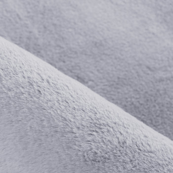 Hochflor Teppich POUFFY Silber 200 cm x 290 cm