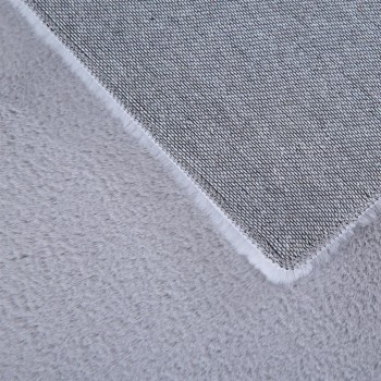 Hochflor Teppich POUFFY Silber 200 cm x 290 cm