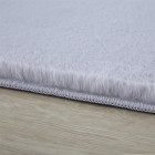 Hochflor Teppich POUFFY Silber 200 cm x 290 cm