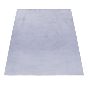 Hochflor Teppich POUFFY Silber 240 x 340 cm