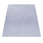Hochflor Teppich POUFFY Silber 240 x 340 cm